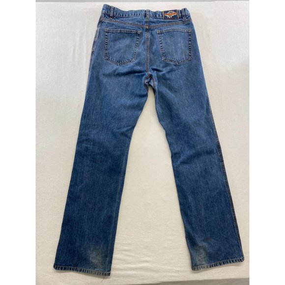Work Mate Men's Straight Leg Blue Jeans Size 34/34 - Picture 2 of 6